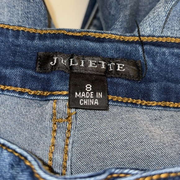 Juliette jeans tapered to ankle embellishments down both legs high rise Size 8 - Picture 6 of 8